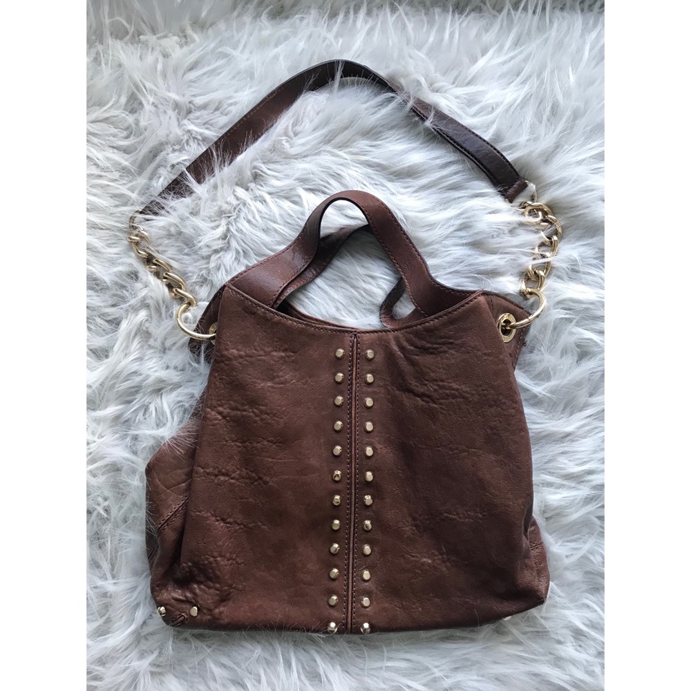 Michael Kors Gold Studs Uptown Astor bag